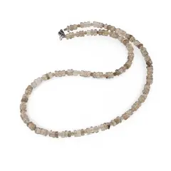 Colier Cuart fumuriu discuri 4-5mm si discuri fatetate 3mm