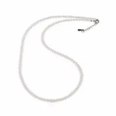 Colier Cuart roz romburi fatetate 3mm  si argint 925