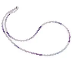 Colier Fluorit degrade sfere fatetate, 3mm