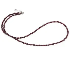 Colier Granat sfere fatetate, 3mm