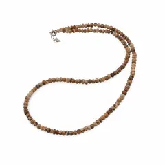 Colier Jasp peisaj discuri fatetate 4mm si argint 925