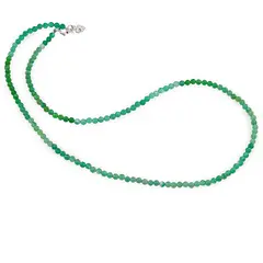 Colier Onix verde degrade sfere fatetate, 3mm