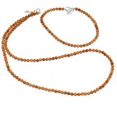 Set bratara si colier Granat hessonit sfere fatetate 3,5mm