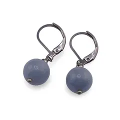 Cercei cu agatatoare Angelit sfere 10mm