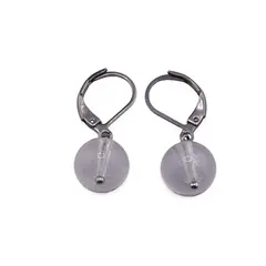 Cercei cu agatatoare Cristal de stanca sfere 10mm