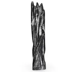 Fosile Orthoceras grupate natural in matrice de roca