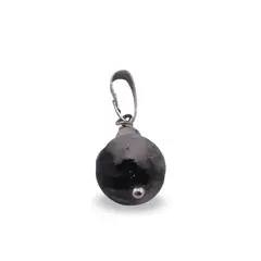 Pandantiv Piatra lunii turmalinata sfere 10mm si 4mm