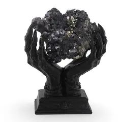 Suport pentru cristale din PLA premium, maini de vrajitoare - negru