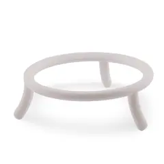 Suport pentru sfera din PLA premium, forma rotunda cu trei picioare, 60mm - alb