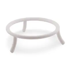 Suport pentru sfera din PLA premium, forma rotunda cu trei picioare, 68mm - alb
