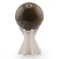 Suport pentru sfera din PLA premium, forma stelata cu opt brate - alb