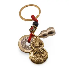 Amuleta breloc feng shui premium din metal cu Wu Lou si Buddha Medicine, 2026