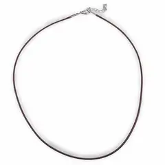 Snur maro inchis cu inchizatoare, ata cerata