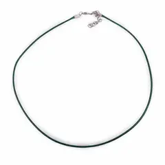 Snur verde inchis cu inchizatoare, ata cerata