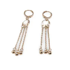 Cercei atarnatori Cupru placat cu Aur galben 14k, model meduza