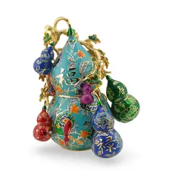 Statueta Premium Feng Shui din metal 9 Wu Lou pentru prosperitate, 2026