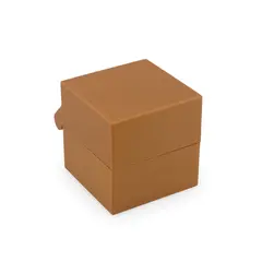 Cutie pentru cadou / depozitare tip cufar, 5cm - galben inchis