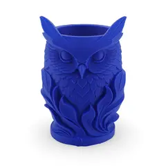 Decoratiune / Suport model bufnita - albastru