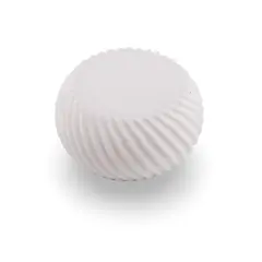 Decoratiune / Suport pentru cristale model spirala, alb - 4,5cm