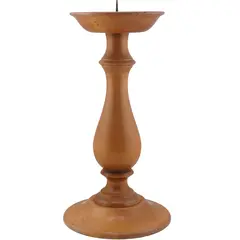 Sfesnic vintage din lemn sculptat, model clasic, 23cm