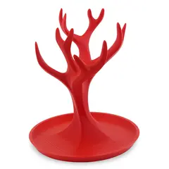 Suport pentru bijuterii model copac cu ramuri - rosu