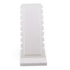 Suport pentru bijuterii cu opt spatii pentru bratara / colier - alb