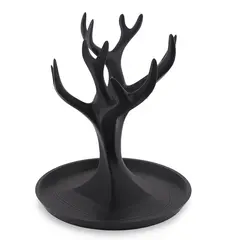 Suport pentru bijuterii model copac cu ramuri - negru