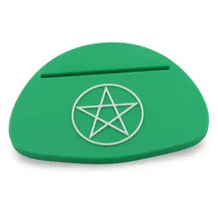 Suport pentru citirea cartilor de tarot cu Pentagrama - verde
