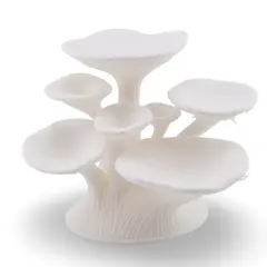 Suport pentru cristale model ciuperca - alb