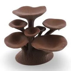 Suport pentru cristale model ciuperca - maro
