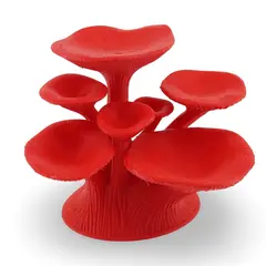 Suport pentru cristale model ciuperca - rosu