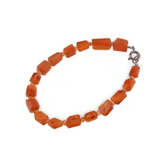 Bratara Carneol fatetat 7-10mm si discuri fatetate 3mm