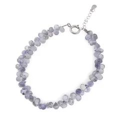 Bratara Iolith briolete fatetate picatura 5-6mm si argint 924