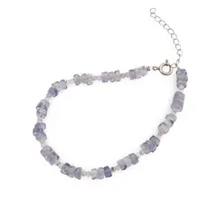 Bratara Iolith discuri 4-5mm, Aventurin rosu sfere fatetate 2mm si argint 925