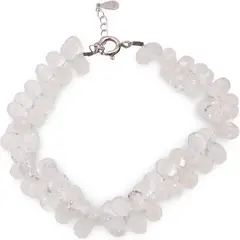 Bratara Topaz briolete fatetate picatura 7-9mm si argint 925