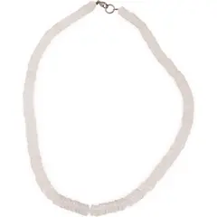 Colier Cristal de stanca heishi 7mm si sfere fatetate 2mm