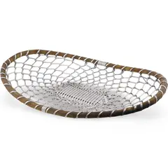 Cos vintage din sarma, model impletit - 45cm