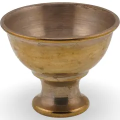 Cupa vintage din metal cu picior, 5cm