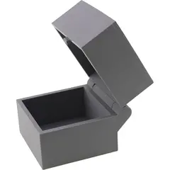 Cutie pentru cadou / depozitare tip cufar, 5cm - gri