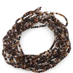 Sirag Agat maro dantelat sfere 4mm, 37-38cm