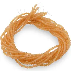 Sirag Calcit portocaliu sfere 4mm, 38-39cm