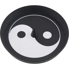 Suport aromaterapie pentru ardere cu model Yin Yang, 15cm