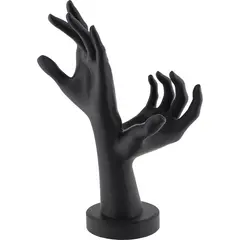 Suport bijuterii cu doua maini, negru - 22cm