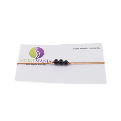 Bratara Therapy Chihlimbar cireasa cu trei sfere 5mm