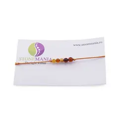 Bratara Therapy Chihlimbar mix cu cinci sfere 4-5mm