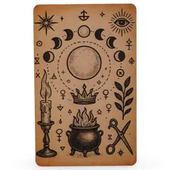 Card amuleta Puterea Ritualica a Lunii asupra vietii