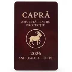 Card Feng Shui zodia Capra, amuleta pentru protectie in anul Calului de Foc, 2026