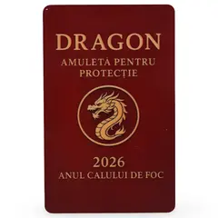 Card Feng Shui zodia Dragon, amuleta pentru protectie in anul Calului de Foc, 2026