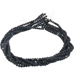 Sirag Agat negru mat sfere 4mm, 38cm