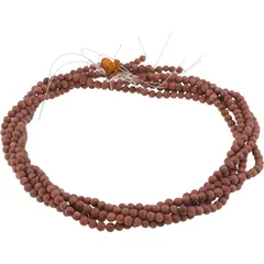 Sirag Goldstone maro mat sfere 4mm, 37cm